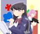 create colorful line less anime art