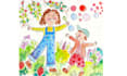 create hand painted watercolor children book illustrations
