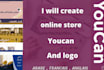 create a online store and make you a logo