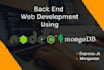 do strong backend apis development using nodejs