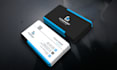 design a futuristic business or calling card with letterhead