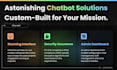 make website and web app chatbots with both backend and frontend