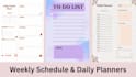 design digital and printable planners, journal, and calendar