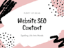 be your SEO web content and copywriter