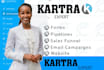 be your kartra virtual assistant setting up email automation and landing pages
