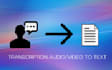 transcribe file video and audio
