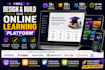 build your professional online course or learning platform