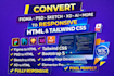 convert figma to HTML, PSD to HTML, bootstrap, or tailwind CSS responsive
