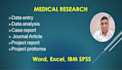 do statistical analysis and medical project writing