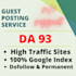 do guest post on high traffic site with da 93