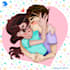make a cute couple drawing