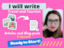 write travel and tourism articles and blog posts