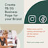 create a fb or ig page for your brand