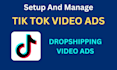 make viral tik tok video ads for ecommerce and dropshipping