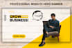 design awesome looking web banner, flyer, fb ads and header