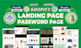 make shopify landing page, password page, landing page by pagefly
