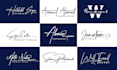 design professional handwriting, signature, scripted, cursive, style logo