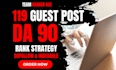 do guest post with unique article and dofollow backlink