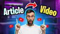 convert your blog or article into stunning youtube video with voiceover