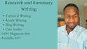 write research, summaries, and articles on any topic