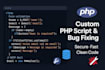 write custom PHP script, PHP code
