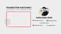 make youtube outro and end screen animation