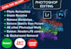 do professionally photoshop editing and logo editing