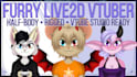 create a furry live2d vtuber model from my template