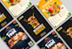 design an elegant restaurant flyer and menu
