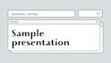 make you a presentation