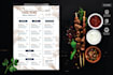 design professional and modern print menu food menu