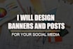 design attractive facebook cover and posts