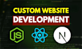 create custom web apps in react and next js