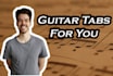 create tailor made guitar tabs for your chosen songs