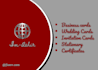 design an attractive printable certificate and business card