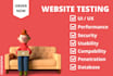 test and review your website and do QA website testing