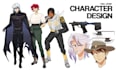 draw character design sheet in anime style