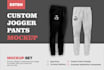do high quality jogger pants mockup