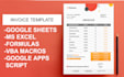 create custom invoice template design in google sheet and excel