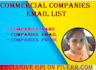 provide commercial real estate agents brokers email list
