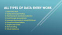 do data entry, excel and copy paste work