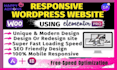 modern wordpress website design by elementor  pro expert