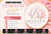 design a luxury feminine logo for beauty boutique or skincare brand