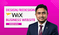 design or redesign wix website, wix business website