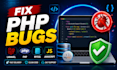 fix laravel, php, mysql, html, css, js bugs