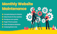 do monthly wordpress website maintenance and management