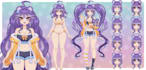 draw detailed vtuber anime character models for live2d