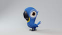 create 3d low poly animal character model