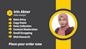 do data entry, copy paste, web research, virtual assistant, content writing