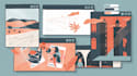design flat and modern website illustration